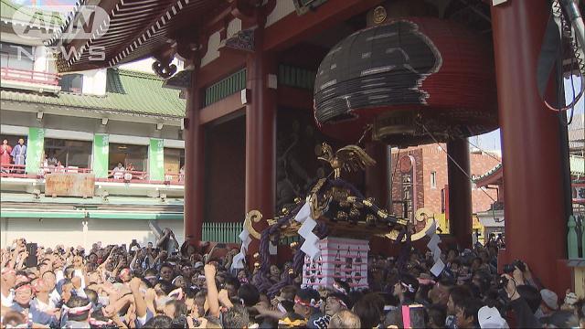 初夏を告げる浅草三社祭 最大の見せ場「宮出し」