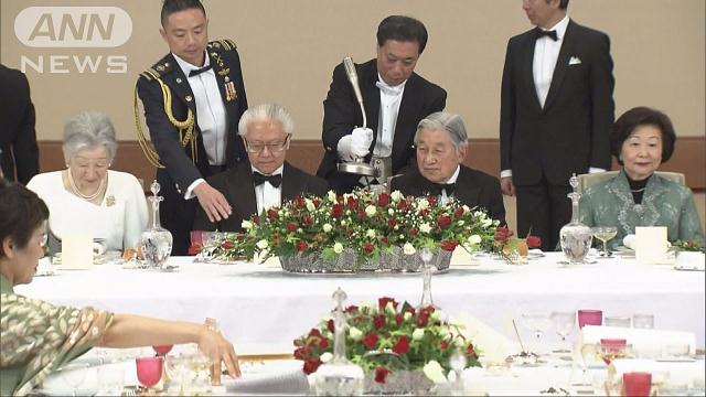 シンガポール大統領夫妻を歓迎　皇居で晩餐会[2016/12/01 00:16]