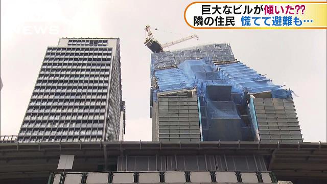 建設中のビルが傾いた 投稿で住民ら避難 タイ テレ朝news テレビ朝日のニュースサイト