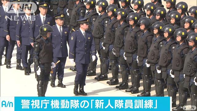 警視庁機動隊が新人隊員の訓練公開 東京五輪向け テレ朝news テレビ朝日のニュースサイト