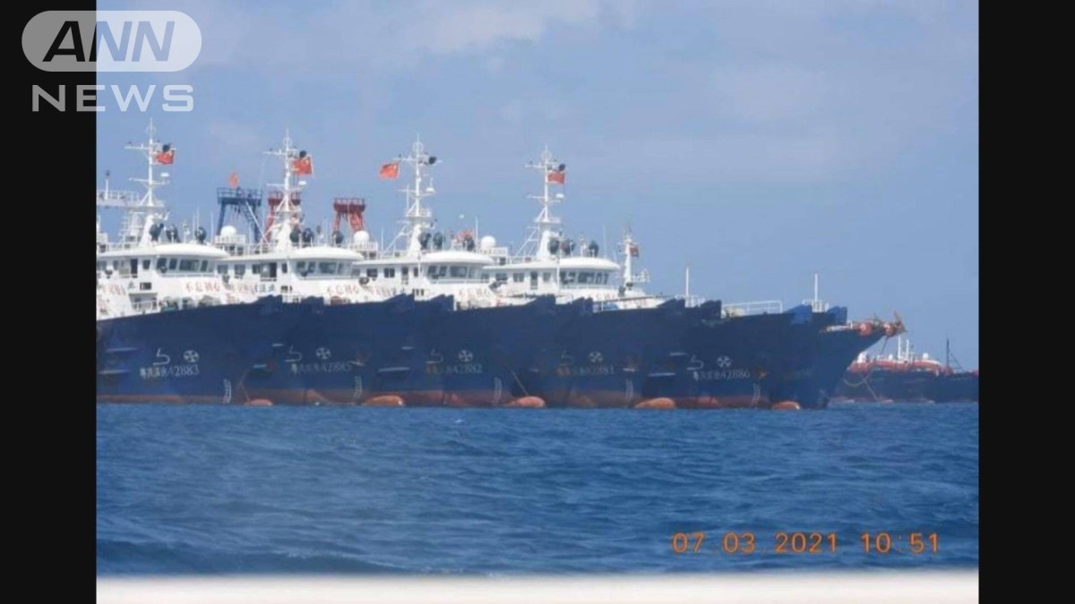 南シナ海の漁船集結で…中国「海上民兵船などない」