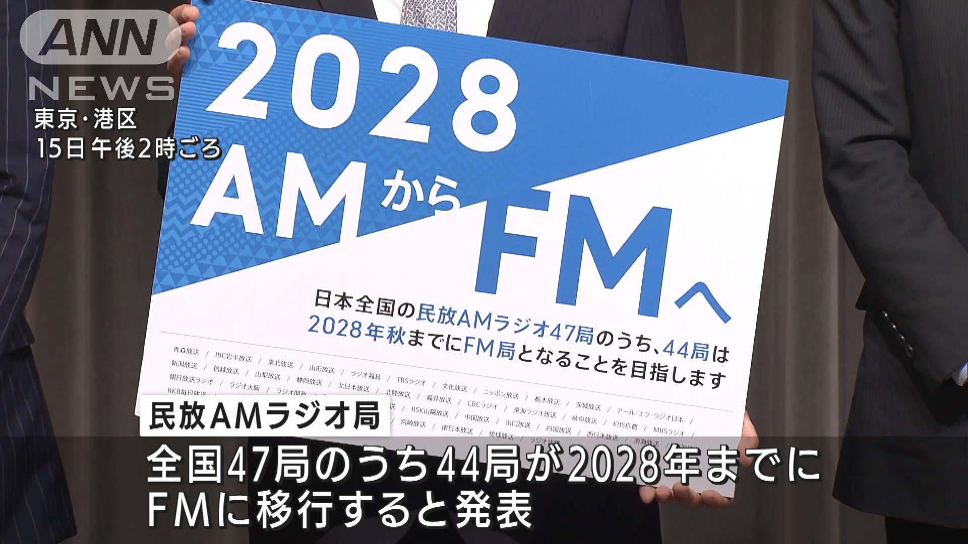 民放AMラジオ局 47局のうち44局がFM移行へ