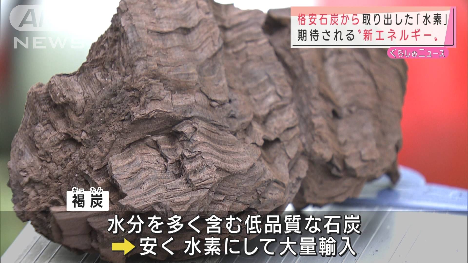 格安石炭から取り出す「水素」 新エネルギーに期待