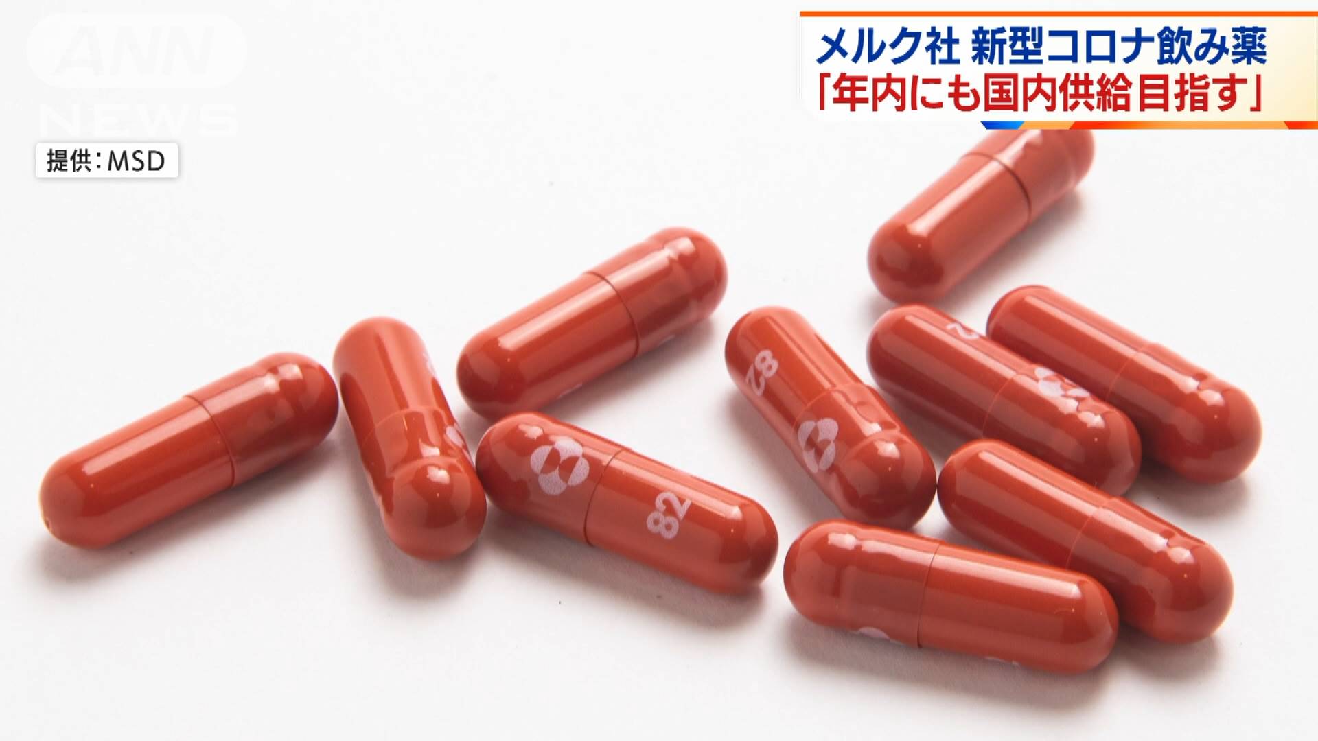 メルク社コロナ飲み薬 年内にも国内供給を目指す テレ朝news テレビ朝日のニュースサイト