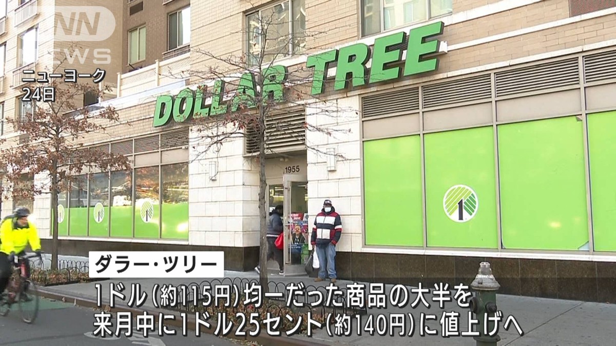 米国版100円ショップが値上げへ　1ドル→1.25ドル