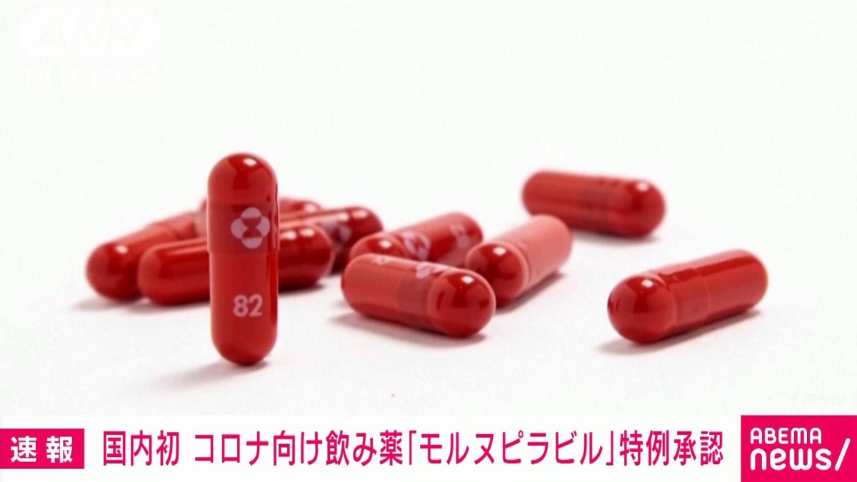 国内初となる新型コロナ向け飲み薬「モルヌピラビル」を特例承認 厚労省