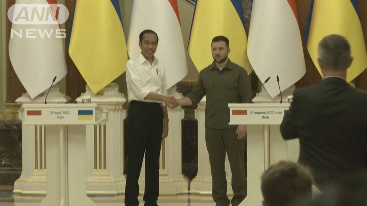 インドネシア大統領　ゼレンスキー氏と会談