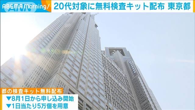 20代対象に“無料検査キット”東京都が配布　発熱外来への殺到防ぐ狙い