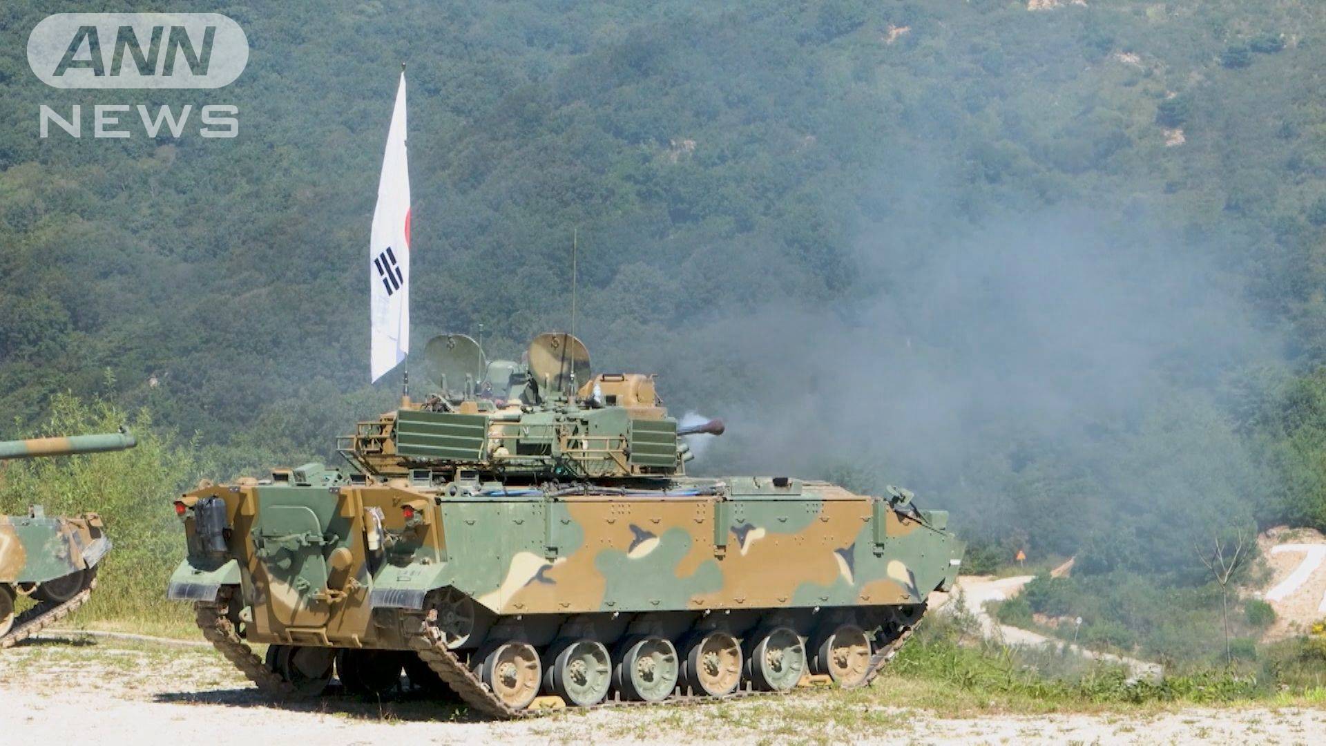 韓国軍訓練基地近くでドローン墜落 発見元不明と調査中