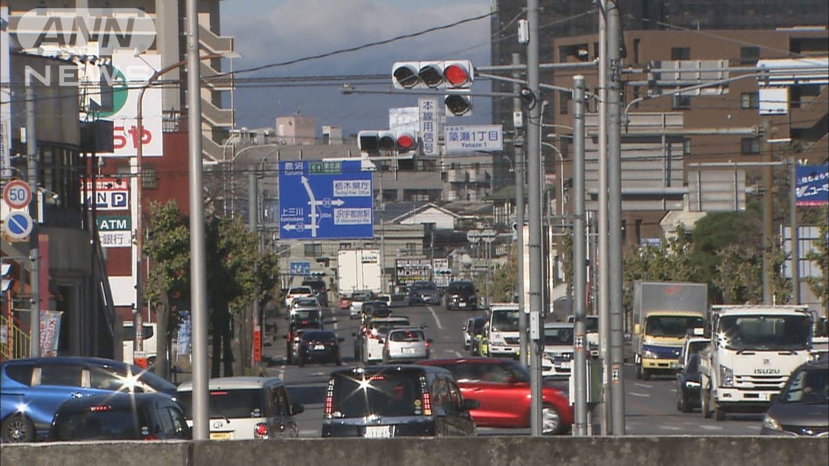 栃木 交通管制システムに障害　宇都宮市中心部で一時渋滞