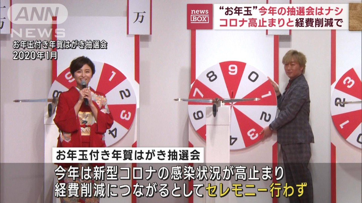 お年玉”抽選会ナシ コロナ高止まりと経費削減で