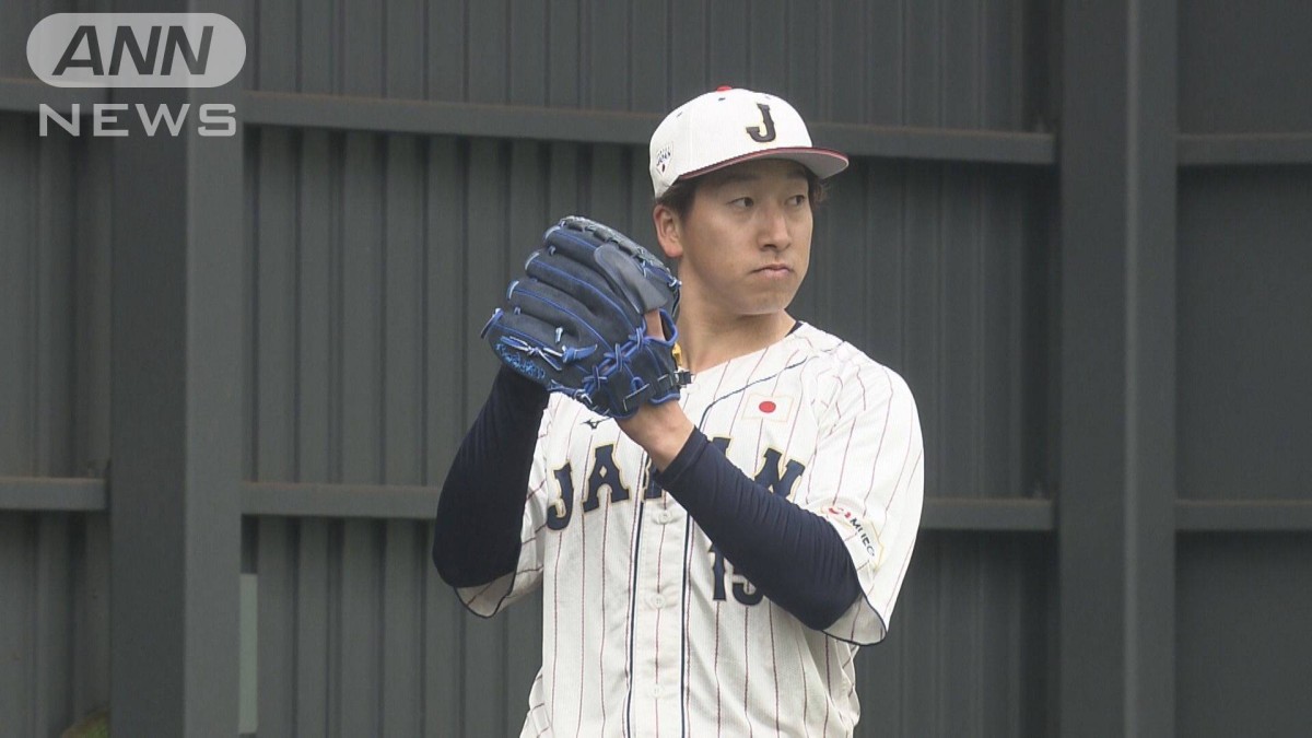 侍ジャパンの抑え候補の栗林＆大勢がそろってブルペンへ　投球快調！