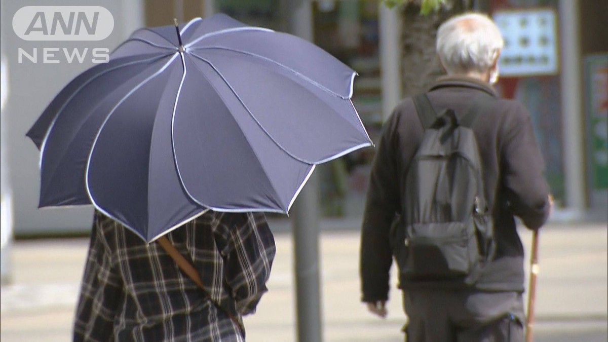 【速報】富山で27.8℃　本州の今年最高気温を更新　気象庁