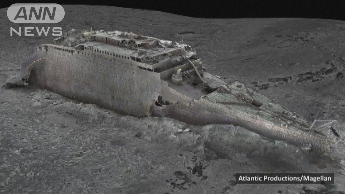 「タイタニック」を写真70万枚で再現　CG映像公開　海底に革靴や瓶も残されたまま