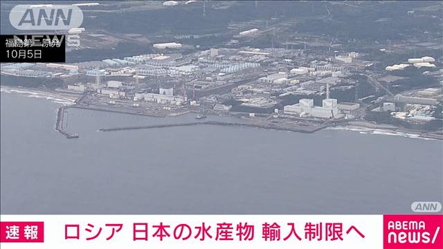 ロシアが日本産水産物の輸入制限へ　中国の措置に同調し日本をけん制か