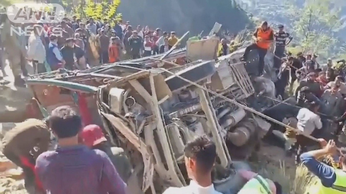 インド北部でバスが崖下に転落　少なくとも36人死亡　スピード出しすぎか