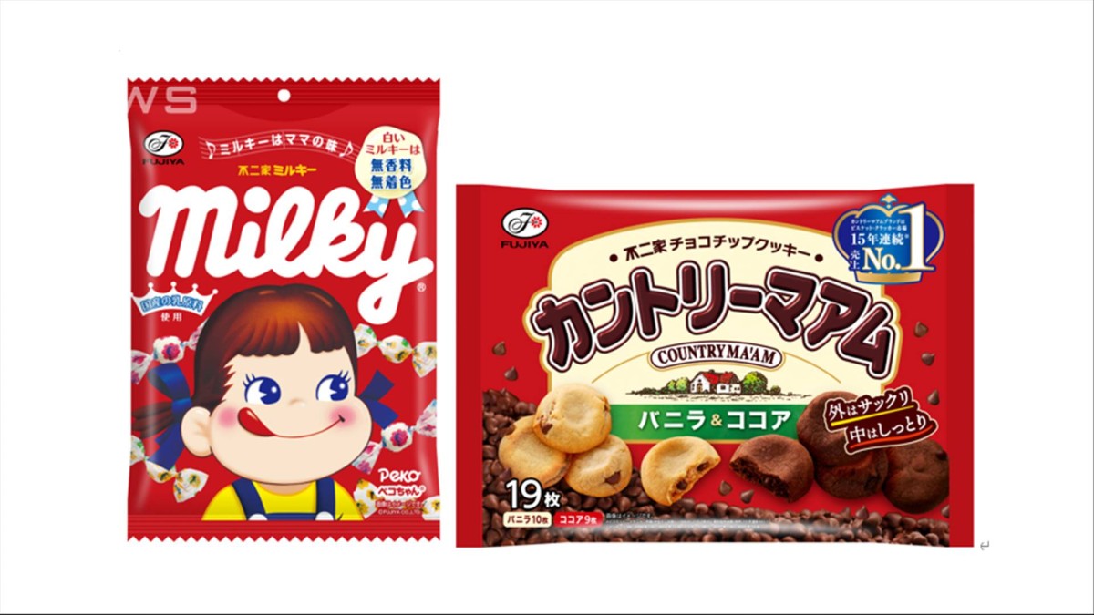 不二家がミルキーやカントリーマアムなど実質値上げ　原材料など高騰で来春出荷分から