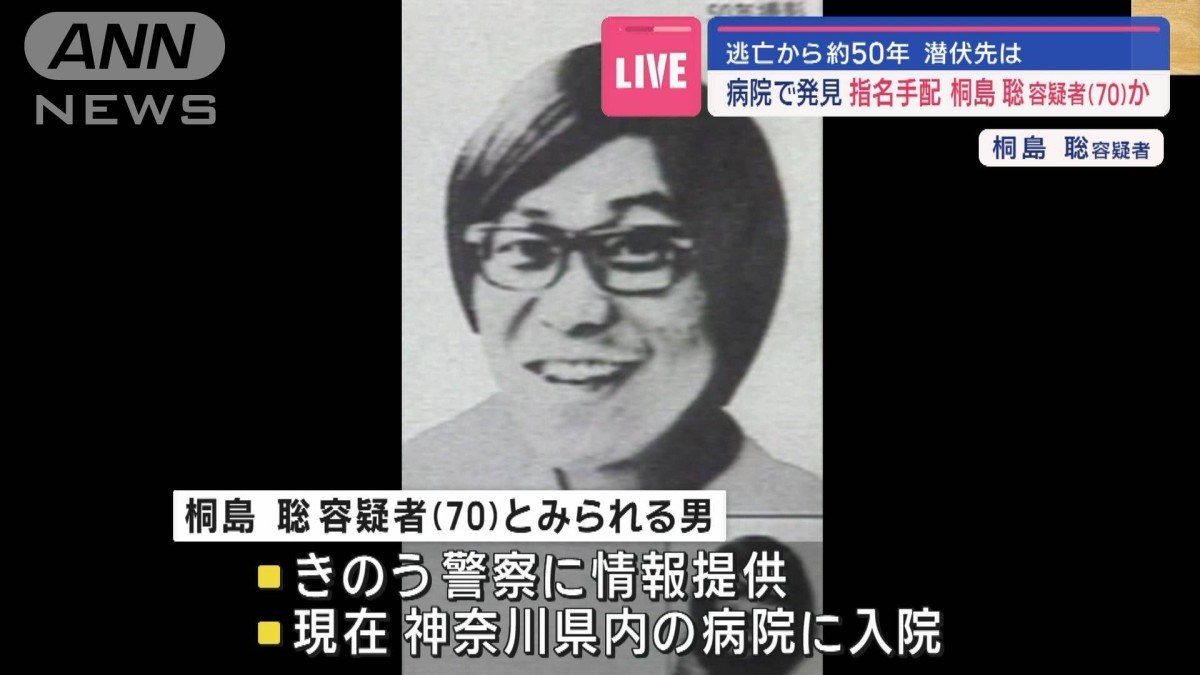 桐島聡 病院
