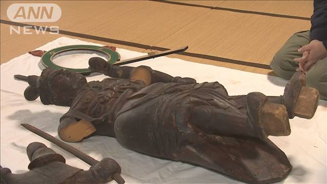 石川・能登半島地震　津波被害で壊れた仏像を修復