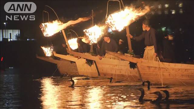 「長良川鵜飼」が開幕 5年ぶり観覧船の人数制限撤廃