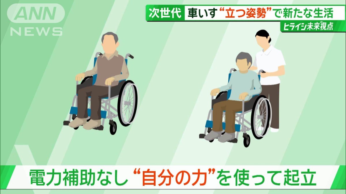 ✨足が巻き込まれない車椅子 日本に一台のみ❗ （立つ姿勢で「したい 