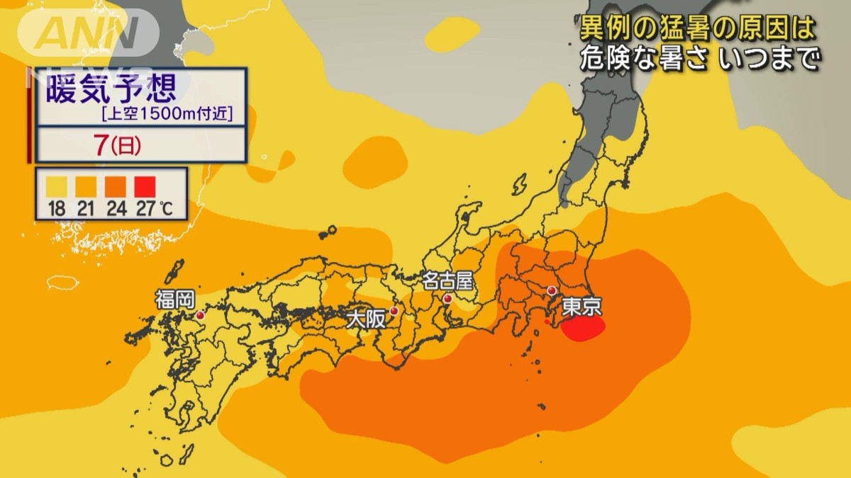 【解説】異例の猛暑の原因は…危険な暑さいつまで