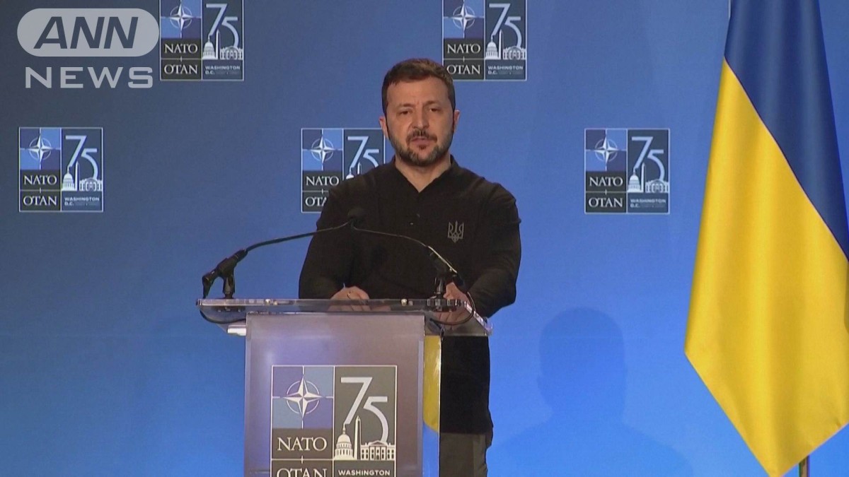 ロシア領内攻撃へ兵器の使用制限撤廃を要請　NATO首脳会議でゼレンスキー大統領