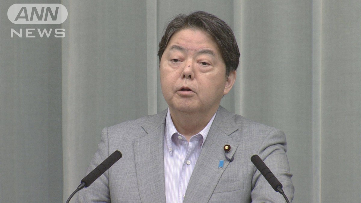 林長官が警戒呼びかけ　山形県の大雨特別警報受け　官邸連絡室設置