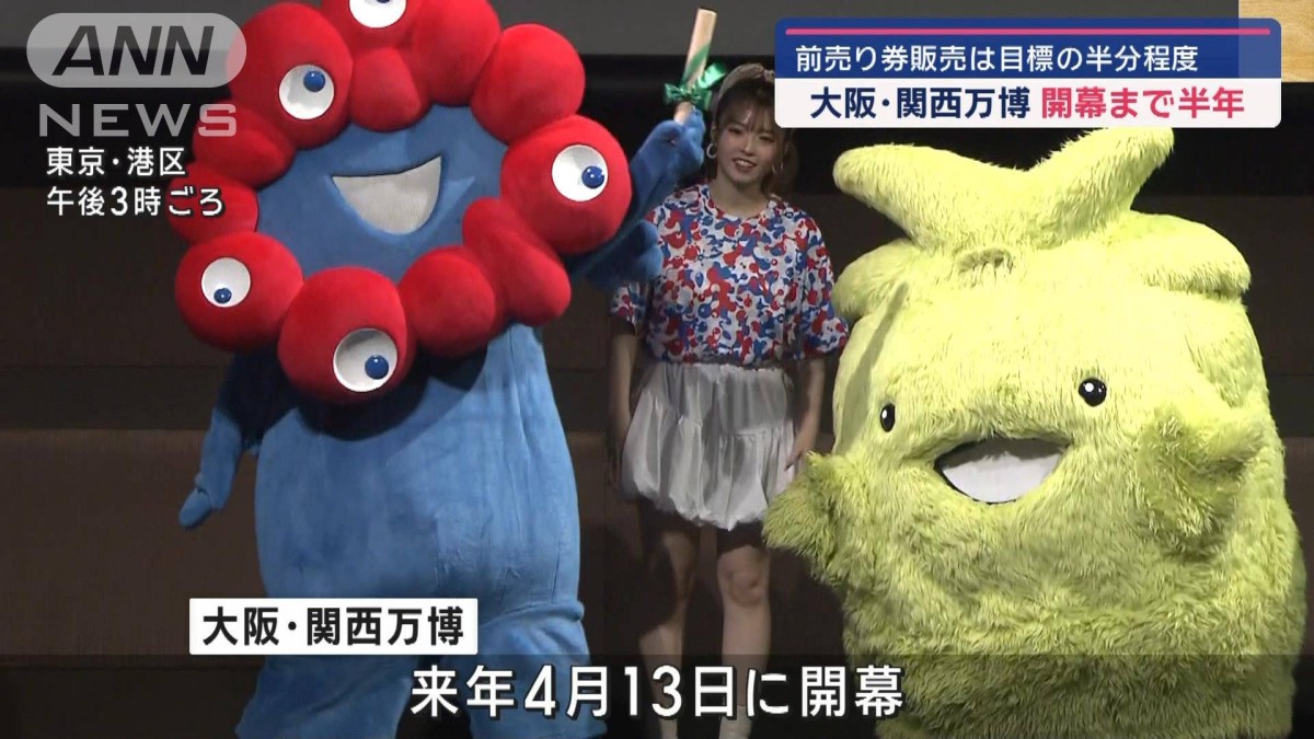 大阪・関西万博まで半年 モリゾー・キッコロからミャクミャクへバトン