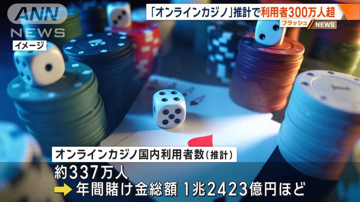「オンラインカジノ」警察庁が初の調査結果を公表 年間掛金推計で1兆円超 国内蔓延か