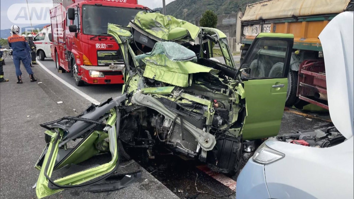 5人重軽傷の事故 18歳が無免許・飲酒運転か 沖縄