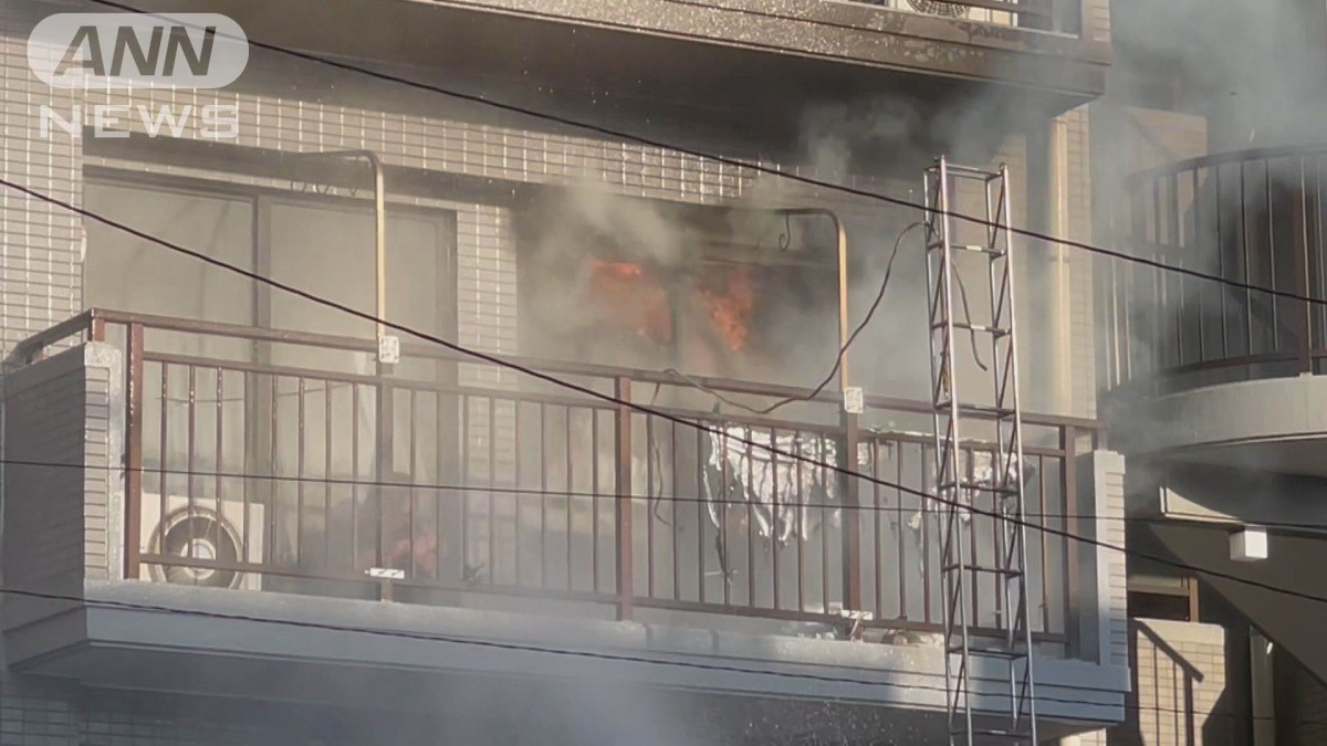 【速報】東京・柴又の7階建てマンションで火事　3階ベランダから逃げ遅れた男性救助