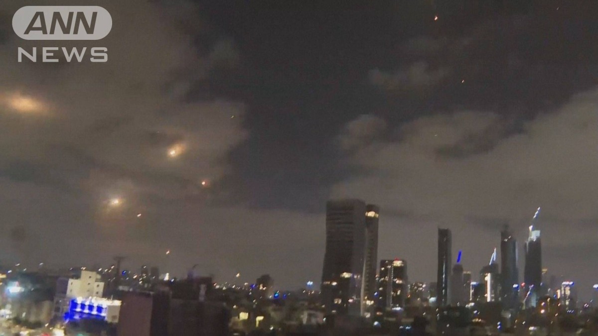 イランが再びイスラエルに大規模ミサイル攻撃　一晩で新たに8人死亡
