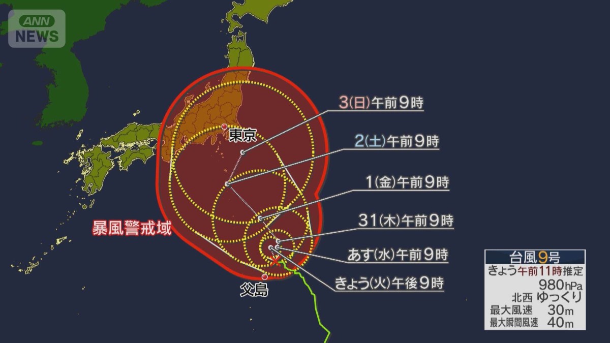 台風 九 号