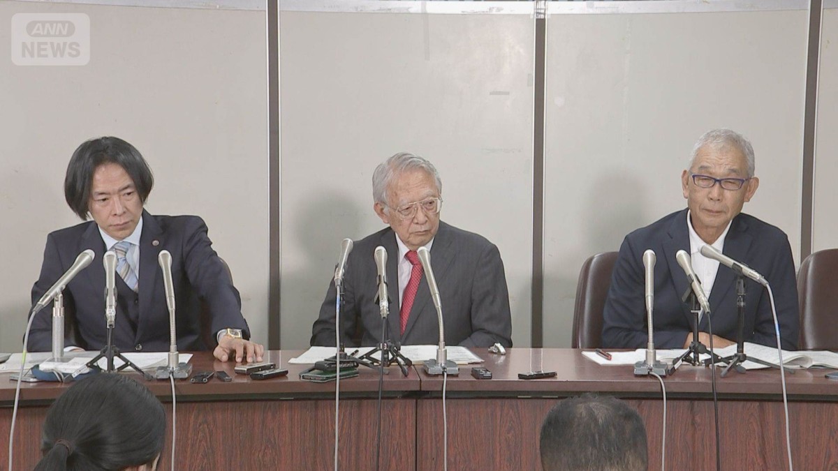 検証結果公表で大川原社長ら会見　「個人の責任が曖昧なまま」