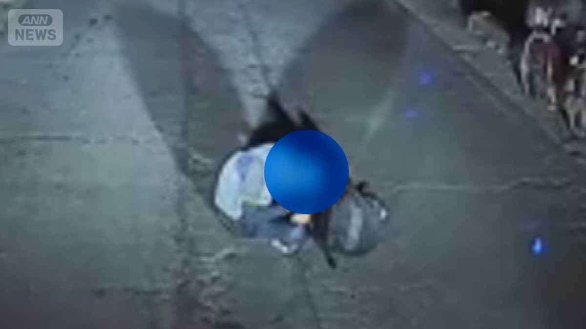 何をしている？近づくと…　夜中に遭遇“うずくまる人”