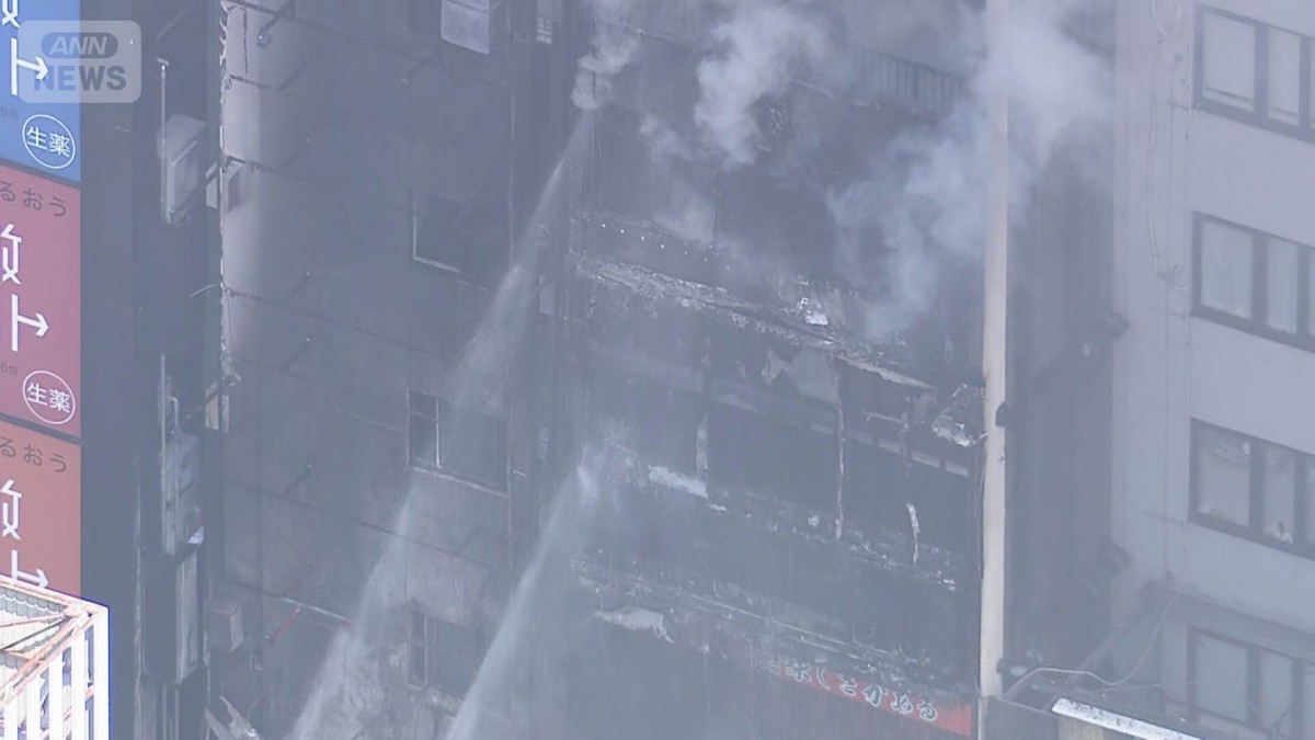 大阪・道頓堀ビル火災で2人死亡　消防立ち入り検査でおととし行政指導