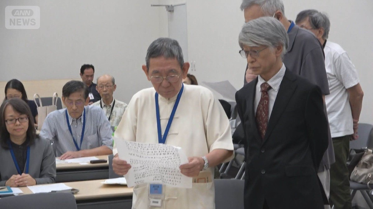 戦後80年　謝罪求め政府に請願書　「細菌戦」などの被害訴える中国人らが来日