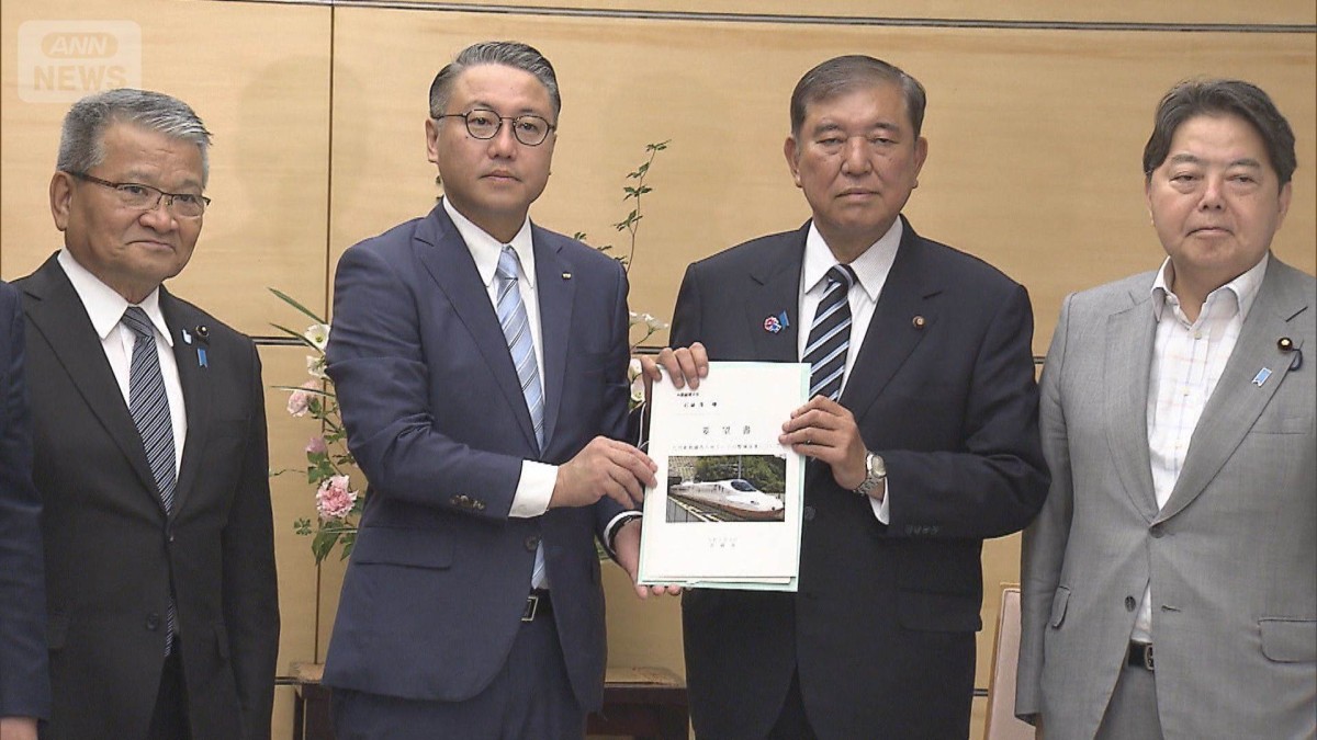 石破総理「佐賀県の理解求める」　西九州新幹線の整備計画めぐり