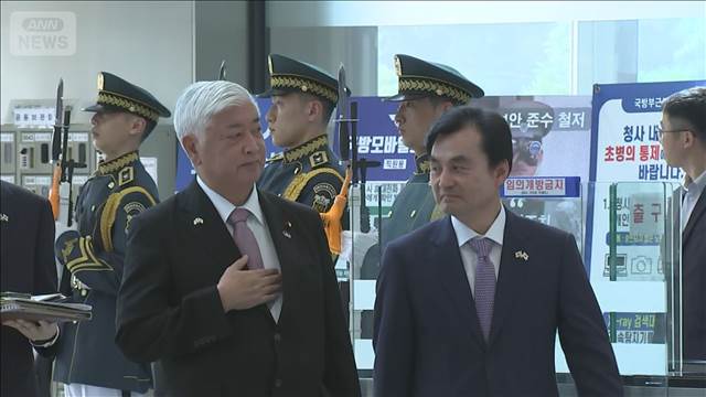 日韓防衛相会談　相互訪問の活性化などで一致
