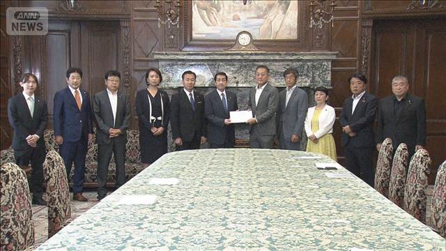 参院野党10党派が早期召集を要望　三カ月近い「政治空白」を批判
