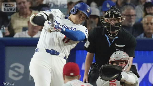 ドジャース大谷翔平　2年連続50号　史上6人目の偉業