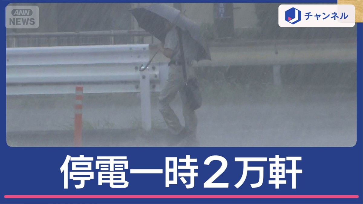 天気急変で雷雨　茨城などで停電一時2万軒