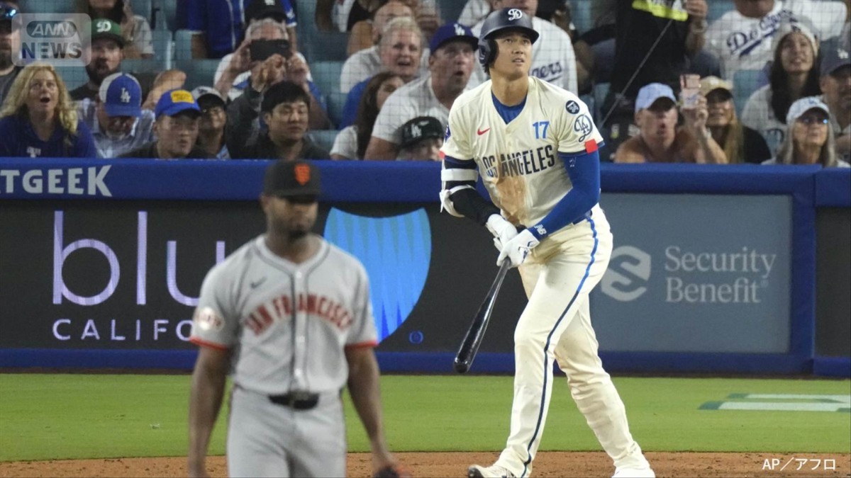 大谷翔平、53号ソロHR　ナ・リーグトップに並ぶ