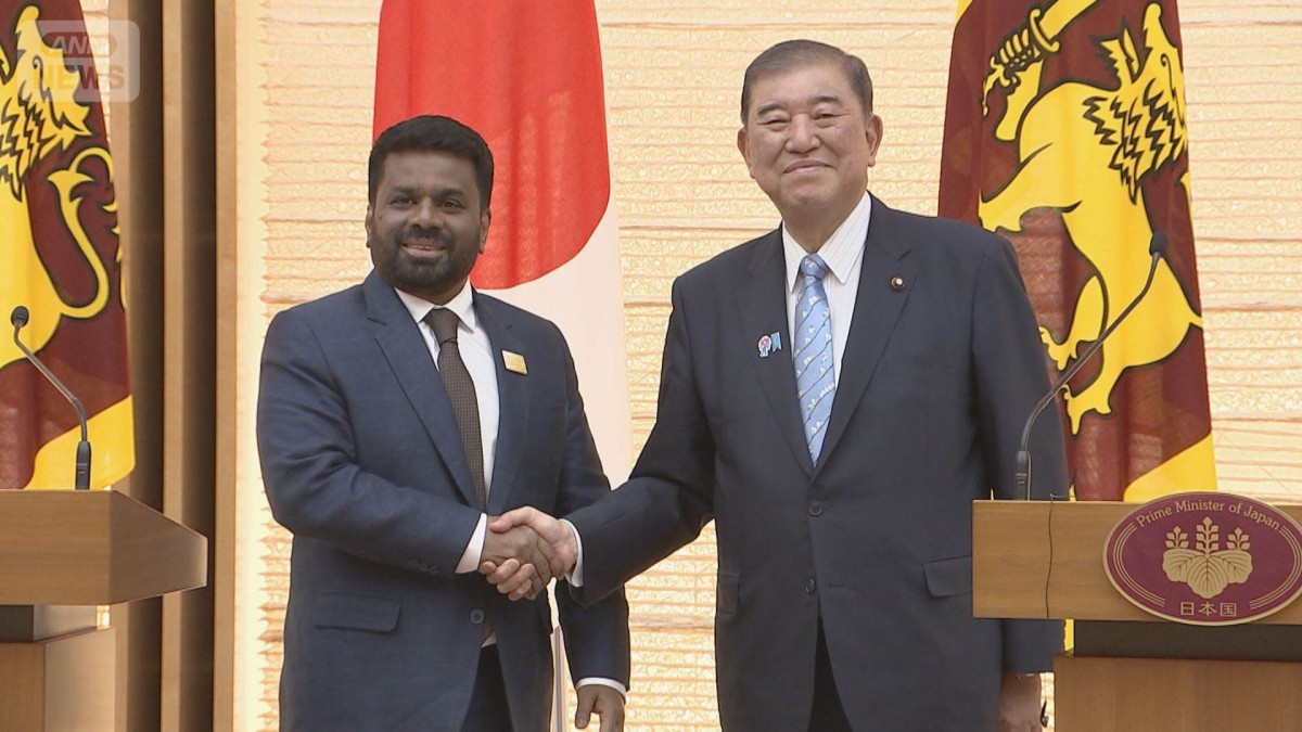 石破総理、スリランカ大統領と会談　日本製の監視用ドローンを無償供与へ