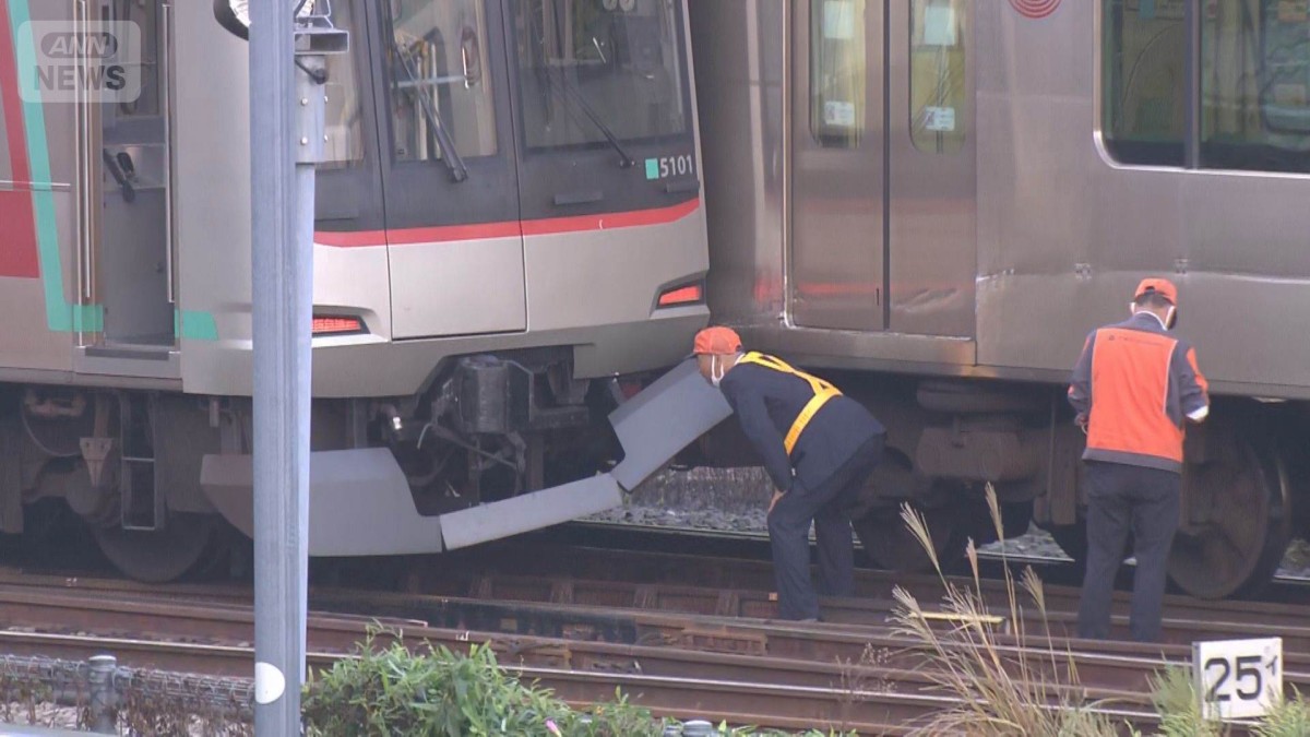 田園都市線の列車衝突脱線事故 回送列車の運転士は見習い期間中