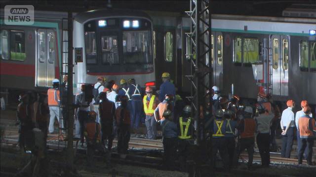 東急・田園都市線 衝突脱線事故　未明に運転再開　平常運転へ