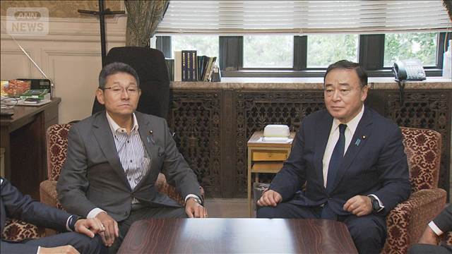 立憲　臨時国会早期召集を改めて要求　自民新国対委員長と会談