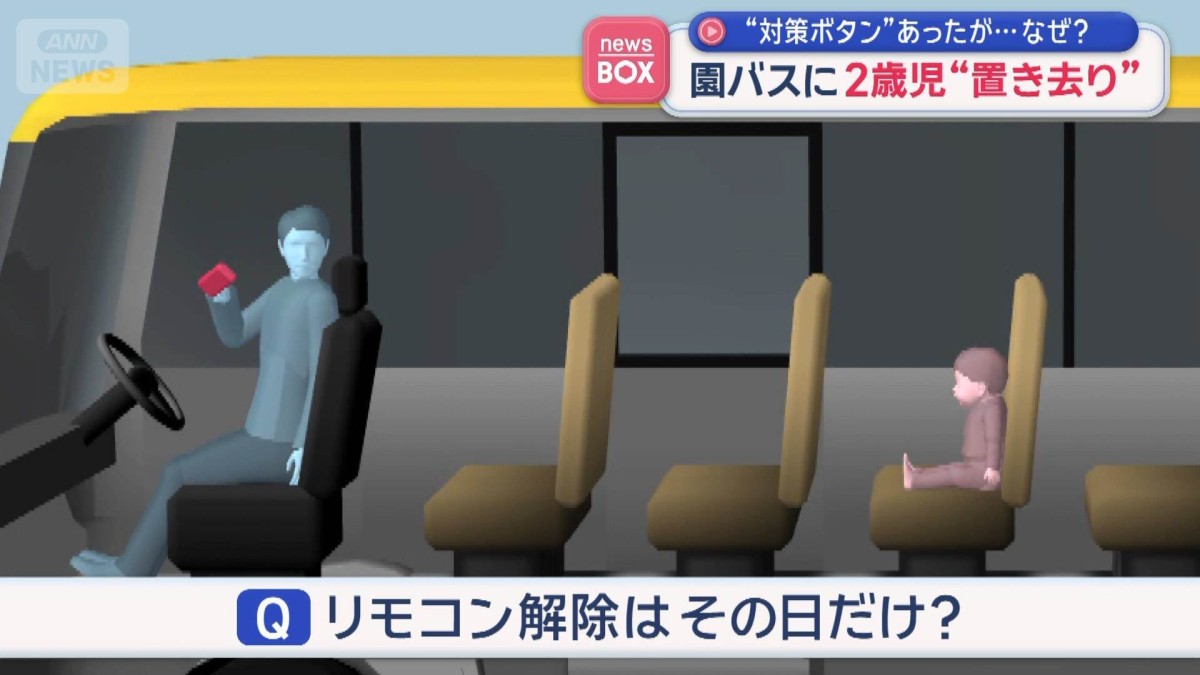 “対策ボタン”あったが…なぜ？　園バスに2歳児“置き去り”