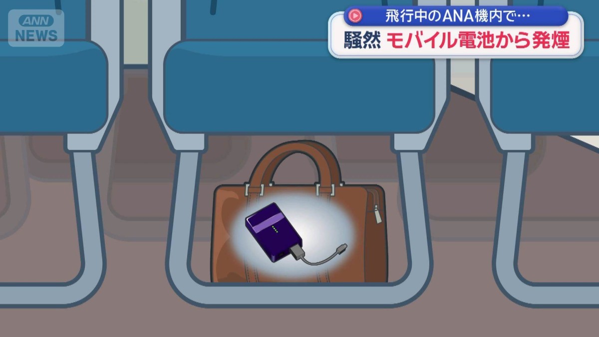 飛行中のANA機内で発煙　モバイル電池“持ち運び”対策は